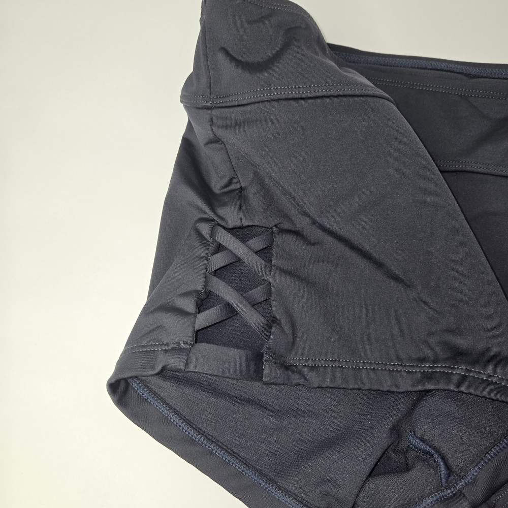 Kona Sol Black Women's Bike Shorts with Side Lattice - Picture 4 of 4